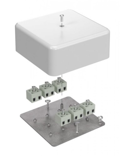Коробка огнестойкая 103х103х45 (латунь) (40-0470-FR2.5-12-Е60). Коробка огнестойкая для открытой установки. Промрукав в Стерлитамаке