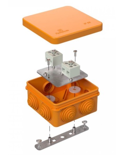 Коробка огнестойкая 40-0210-FR6.0-4 Е15-Е120 80х80х40. Коробка огнестойкая для открытой установки. Промрукав в Стерлитамаке