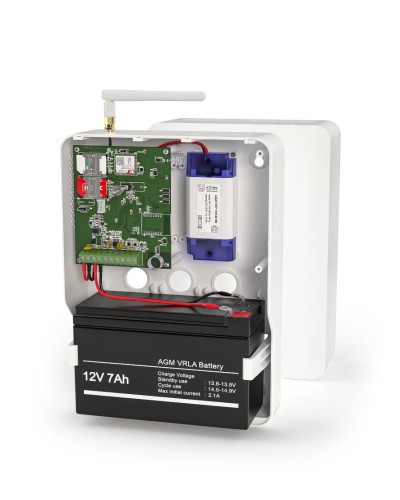Контакт GSM-14А v.3 (в корпусе под АКБ 1,2-7 Ач с БРП 12V 1А). Панель охранная радиоканальная. Ритм в Стерлитамаке